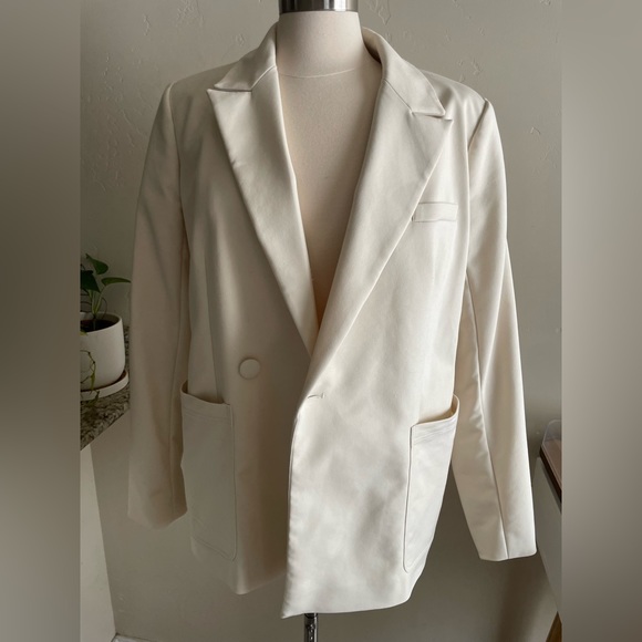 Good American oversized woven blazer. - Picture 5 of 8